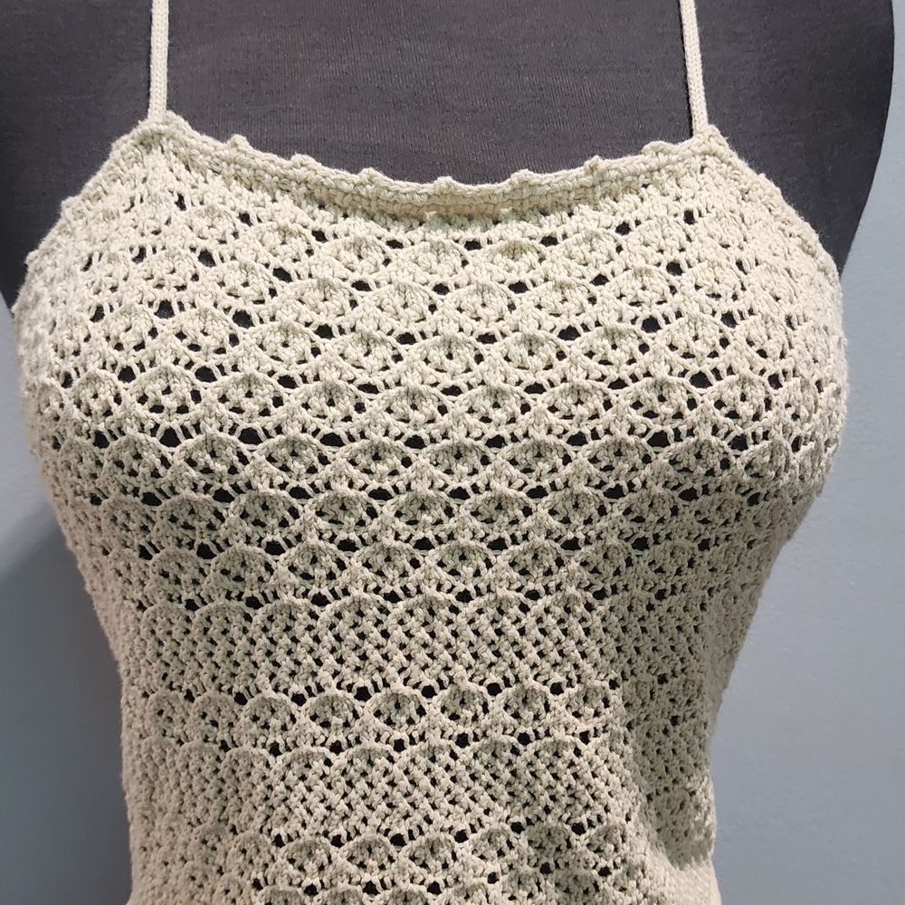 House of Harlow 1960 Cream Cropped Camisole